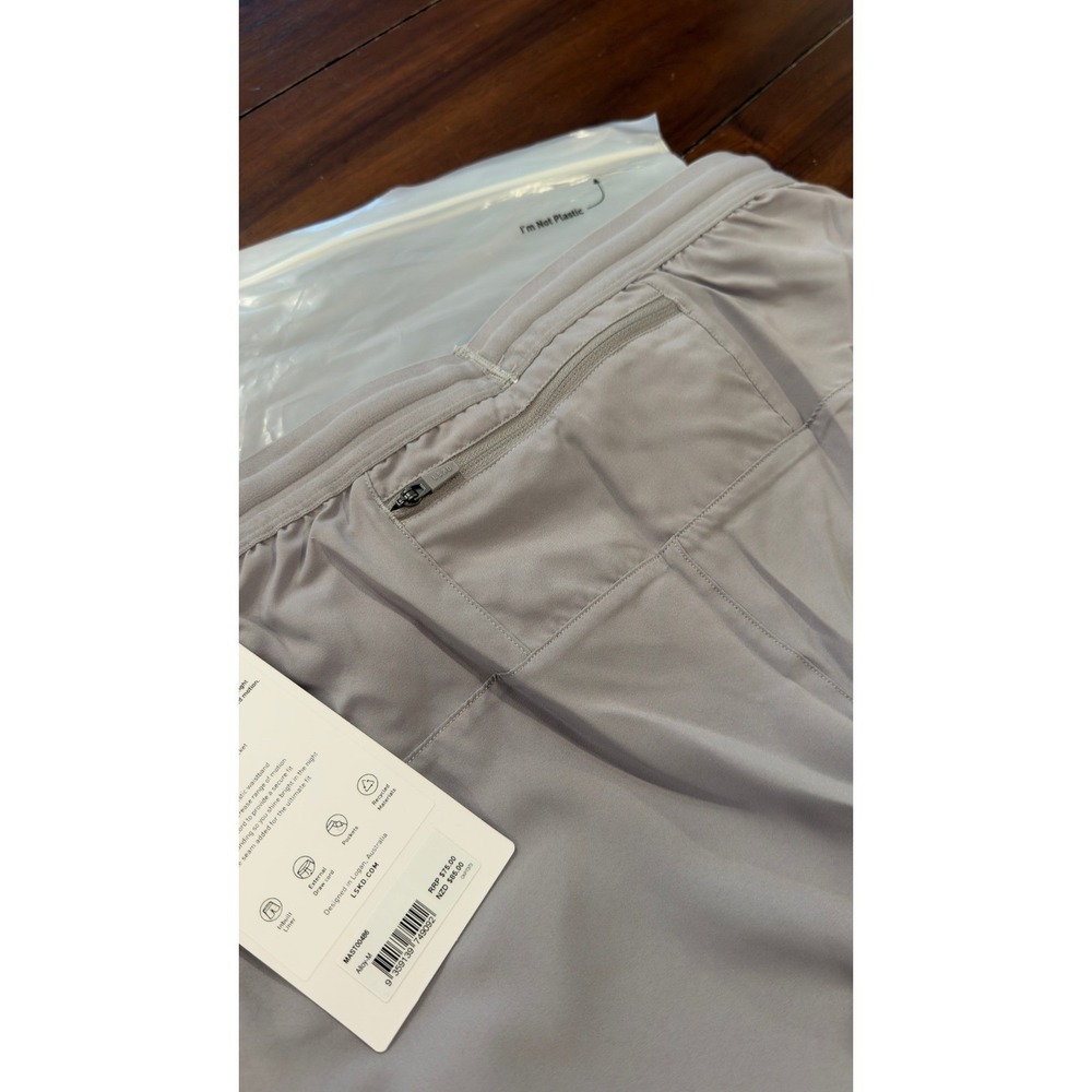 LSKD Pace 5" Lined Performance Shorts Alloy Gray Mens Size Medium NWT NEW - Picture 11 of 16